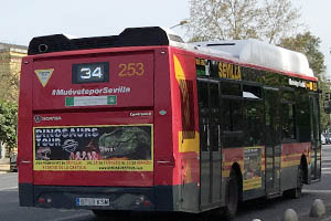 autobus tussam en Sevilla